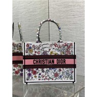 MEDIUM Dior BOOK TOTE Florilegio Embroidery High