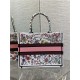 MEDIUM Dior BOOK TOTE Florilegio Embroidery High