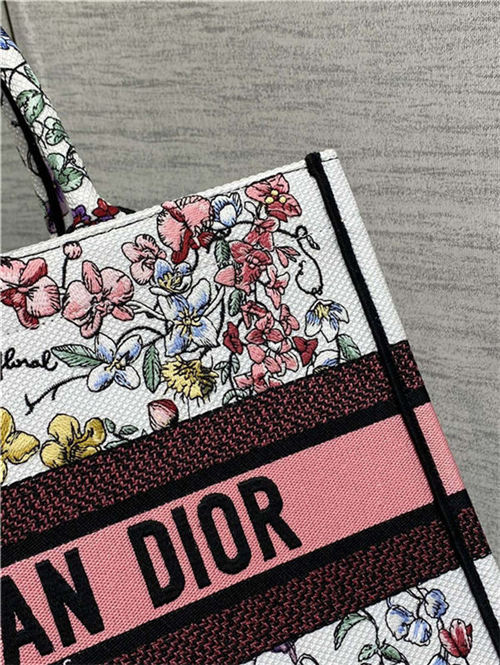 MEDIUM Dior BOOK TOTE Florilegio Embroidery High