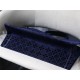 LARGE Dior BOOK TOTE Velvet Cannage Embroidery Denim Blue High