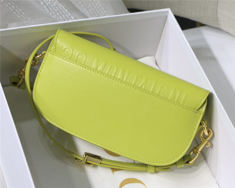 Dior BOBBY EAST-WEST BAG Box Calfskin Yellow High