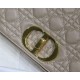 MEDIUM Dior CARO BAG Supple Cannage Calfskin Taupe High