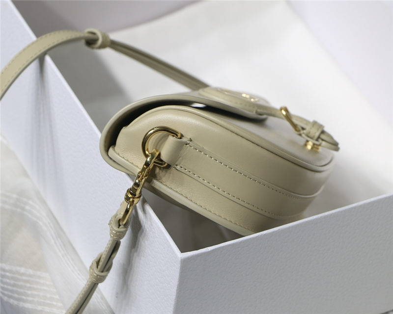 Dior BOBBY EAST-WEST BAG Box Calfskin Beige High