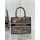 SMALL Dior BOOK TOTE Toile de Jouy Voyage Embroidery Beige High