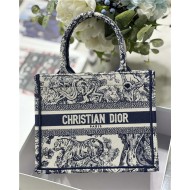 SMALL Dior BOOK TOTE Toile de Jouy Embroidery High