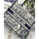 SMALL Dior BOOK TOTE Toile de Jouy Embroidery High