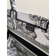 MEDIUM Dior BOOK TOTE Toile de Jouy Voyage Embroidery Black/White High