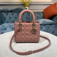 MEDIUM LADY Dior BAG Cannage Lambskin Enamel High 