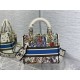 MEDIUM LADY D-LITE BAG Multicolor D-Constellation Embroidery High