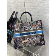 LARGE Dior BOOK TOTE Multicolor D-Constellation Embroidery High