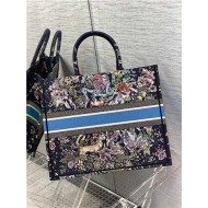 LARGE Dior BOOK TOTE Multicolor D-Constellation Embroidery High