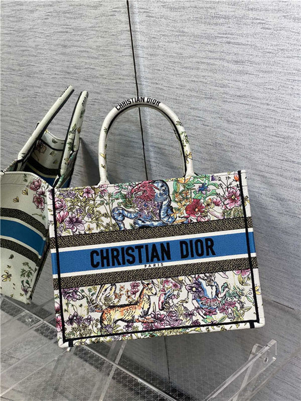 MEDIUM Dior BOOK TOTE Multicolor D-Constellation Embroidery High