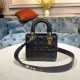 SMALL LADY Dior MY ABCDior BAG Cannage Lambskin Enamel Inside Suede High