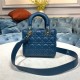 SMALL LADY Dior MY ABCDior BAG Cannage Lambskin Enamel Inside Suede High