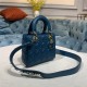 SMALL LADY Dior MY ABCDior BAG Cannage Lambskin Enamel Inside Suede High