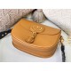 LARGE Dior BOBBY BAG Box Calfskin with Blue Dior Oblique Embroidered Strap Camel High