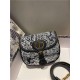 SMALL Dior BOBBY BAG Toile De Jouy Reverse Blue High