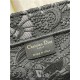 LARGE Dior BOOK TOTE Embroidery with Macramé Effect High