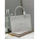 MEDIUM Dior BOOK TOTE Embroidery with Macramé Effect High