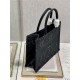 MEDIUM Dior BOOK TOTE Embroidery with Macramé Effect High