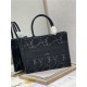 MEDIUM Dior BOOK TOTE Embroidery with Macramé Effect High