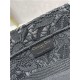 MEDIUM Dior BOOK TOTE Embroidery with Macramé Effect High