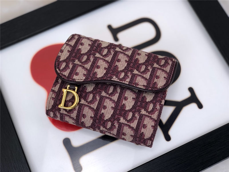 Dior SADDLE LOTUS WALLET High