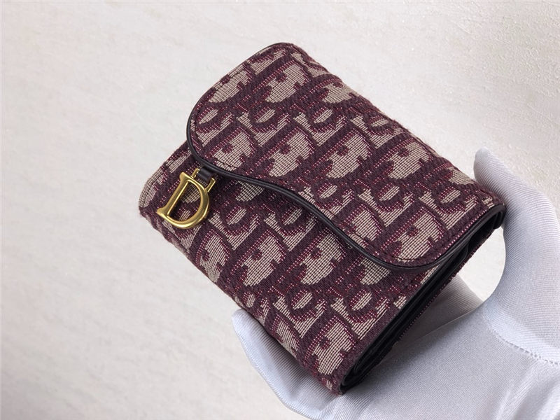 Dior SADDLE LOTUS WALLET High