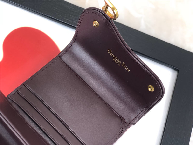 Dior SADDLE LOTUS WALLET High