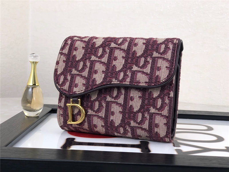 Dior SADDLE LOTUS WALLET High