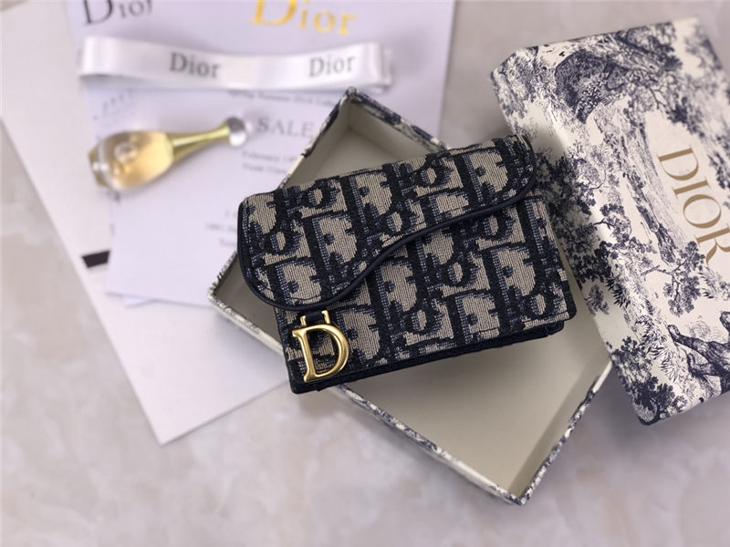 Dior SADDLE FLAP CARD HOLDER High