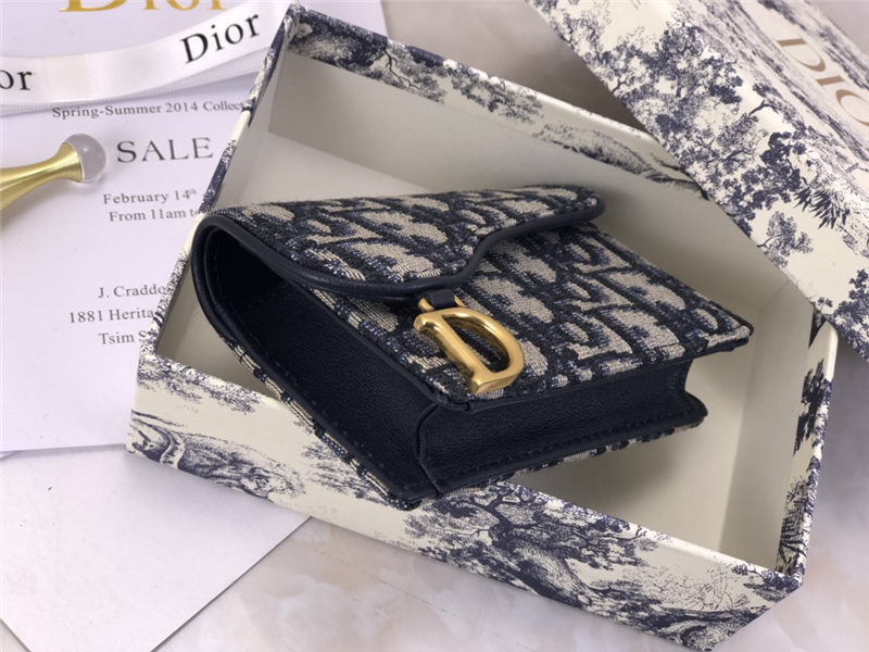 Dior SADDLE FLAP CARD HOLDER High