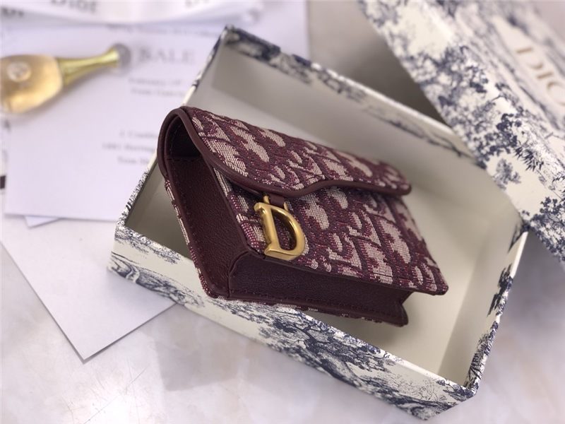 Dior SADDLE FLAP CARD HOLDER High