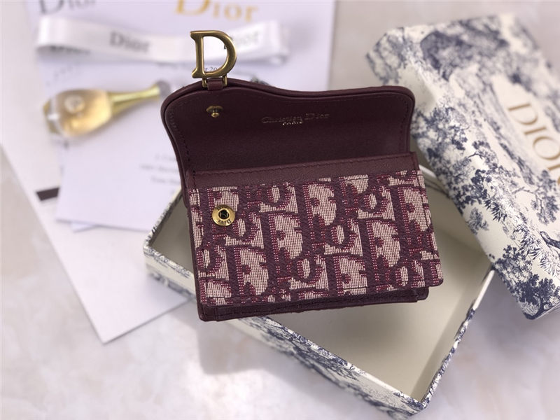 Dior SADDLE FLAP CARD HOLDER High