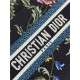 SMALL Dior BOOK TOTE Dior Petites Fleurs Embroidery Black High