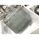 SMALL DiorTRAVEL VANITY CASE Gray Cannage Lambskin High