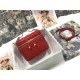 SMALL DiorTRAVEL VANITY CASE Poppy Red Cannage Lambskin High