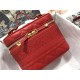 SMALL DiorTRAVEL VANITY CASE Poppy Red Cannage Lambskin High