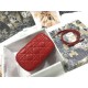 SMALL DiorTRAVEL VANITY CASE Poppy Red Cannage Lambskin High