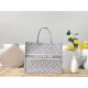 LARGE Dior BOOK TOTE Dior Oblique Embroidery Grey High