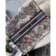 LARGE Dior BOOK TOTE Latte Multicolor Dior Constellation Embroidery High