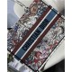 MEDIUM Dior BOOK TOTE Latte Multicolor Dior Constellation Embroidery High