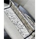 MEDIUM Dior BOOK TOTE Latte Multicolor Dior Constellation Embroidery High