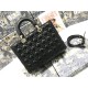 LARGE LADY Dior BAG Cannage Lambskin Black High