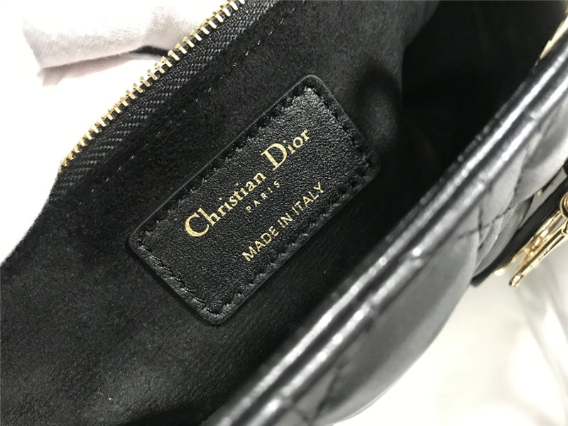 LARGE LADY Dior BAG Cannage Lambskin Black High