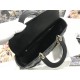 LARGE LADY Dior BAG Cannage Lambskin Black High