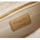 MEDIUM LADY D-LITE BAG Cannage Embroidery Beige High