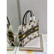 MEDIUM Dior BOOK TOTE Dior Pixel Zodiac Embroidery White High