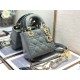 MINI LADY Dior BAG Patent Cannage Calfskin Grey Blue High