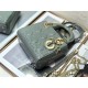 MINI LADY Dior BAG Patent Cannage Calfskin Grey Blue High